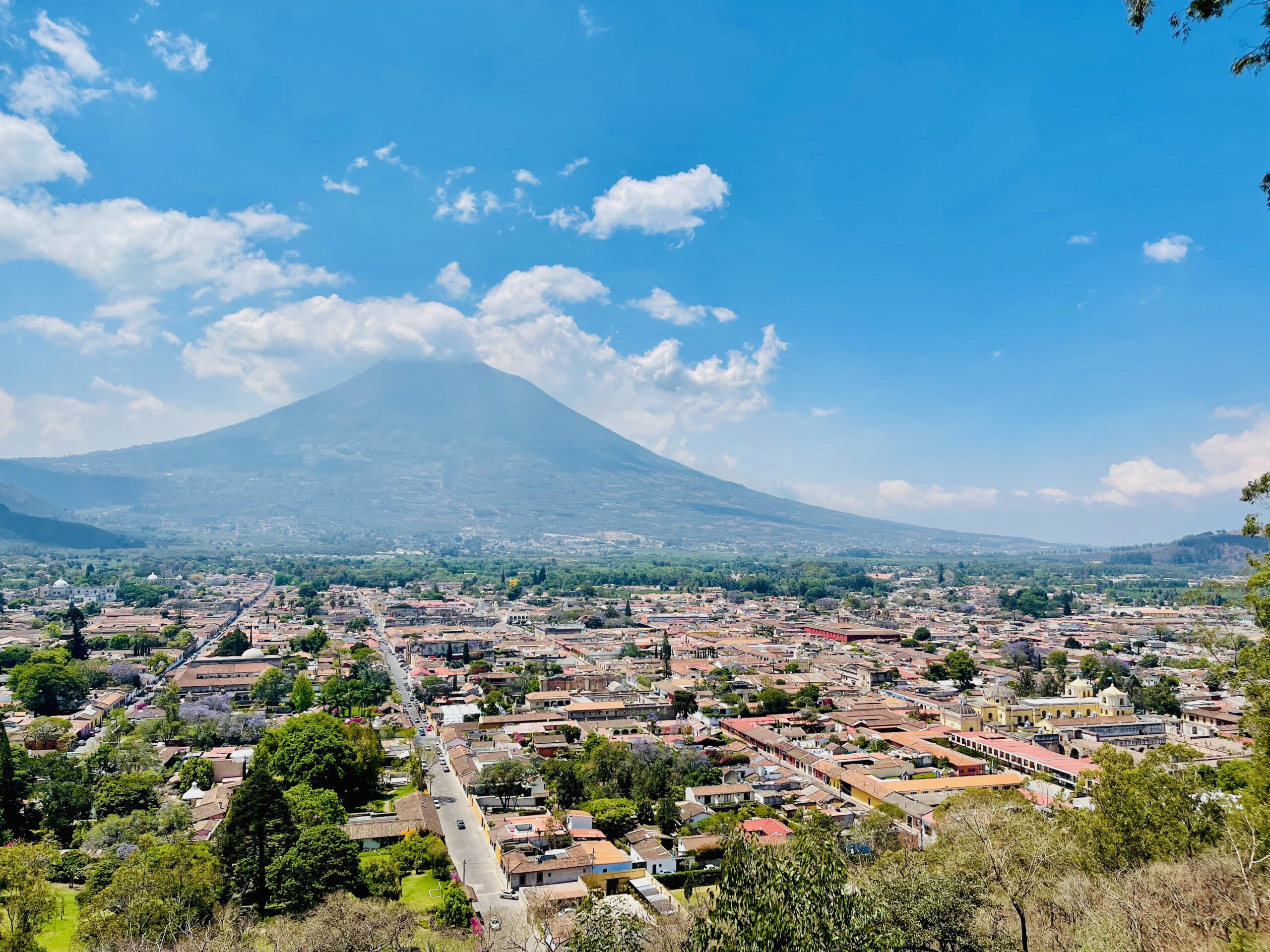Antigua Guatemala's view from El Cerro de la Cruz.